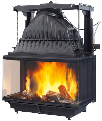 Cheminees Philippe Radiante 890 3V Triple sided firebox